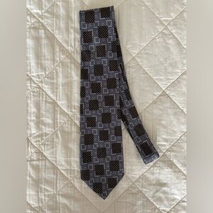 XMI Blue and Gray Patterned Tie